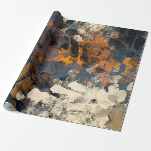 Handgefertigte surreale abstrakte Muster. Moderne  Geschenkpapier (Ungerollt)