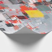 Handgefertigte surreale abstrakte Muster. Moderne Geschenkpapier (Ecke)