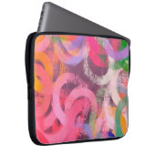 Handgefertigte surreale abstrakte Muster. Moderne Laptopschutzhülle (Vorne Rechts)