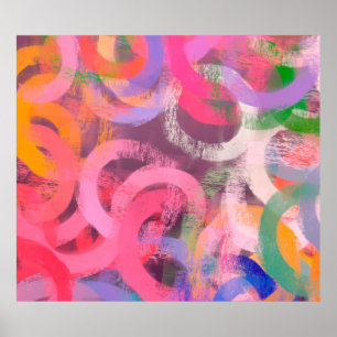 Handgefertigte surreale abstrakte Muster. Moderne Poster