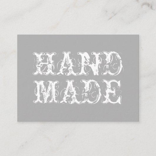 Handgefertigte trendige, einfache moderne Vintage Visitenkarte (Vorderseite)