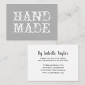 Handgefertigte trendige, einfache moderne Vintage  Visitenkarte (Vorne/Hinten)