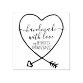 Handgefertigte Unterschrift mit Liebe Gummistempel (Prägung)
