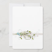 Handgefertigte Verzierung Foto Einladung (Rückseite)