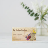 Handgefertigte Vintage Inspirierte Nährustik Visitenkarte (Stehend Vorderseite)