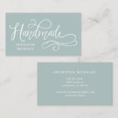 handgefertigte Visitenkarte für digitale Schrift (Vorne/Hinten)