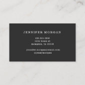 handgefertigte Visitenkarte für digitale Schrift (Rückseite)