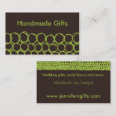 Handgefertigte Visitenkarten Visitenkarte (Vorne/Hinten)