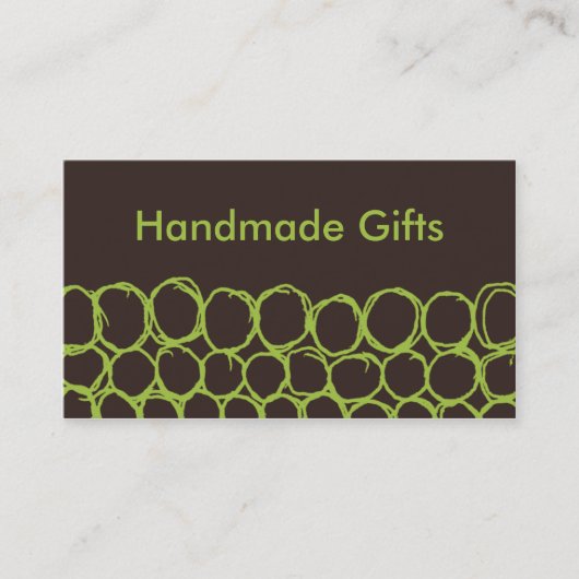 Handgefertigte Visitenkarten Visitenkarte (Vorderseite)