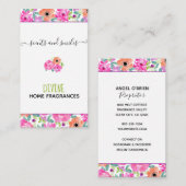 Handgefertigte Wax schmilzt Wasserfarben Vertikal Visitenkarte (Vorne/Hinten)