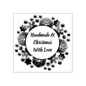 Handgefertigte Weihnachts-Briefmarke Gummistempel (Prägung)