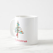 Handgefertigte Weihnachtsbäume - Weihnachtsgeschen Kaffeetasse (Vorderseite Links)