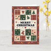 Handgefertigte Weihnachtskarte Karte (Gelbe Blume)