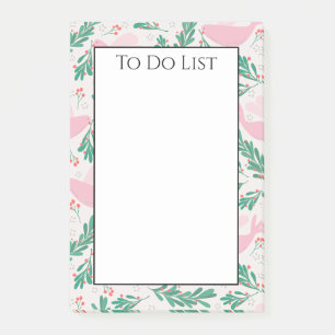 Handgefertigte Weihnachtstaube Olive zu tun Liste Post-it Klebezettel