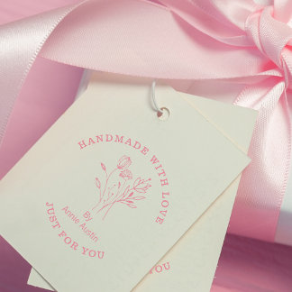 Handgefertigte Wildblumen Bouquet Wreath Business Gummistempel