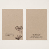 Handgefertigter Blumen Kraft Karton Ohrschmuck Sch (Vorne & Hinten)