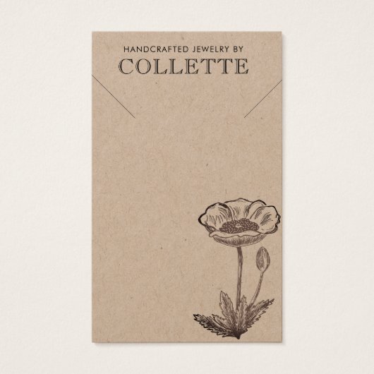Handgefertigter Blumen-Kraftkarton-Ohrschmuck (Vorderseite)