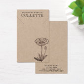 Handgefertigter Blumen-Kraftkarton-Ohrschmuck (Schreibtisch)