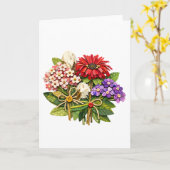 Handgefertigter Blumenstrauß in Mischtechnik Karte (Gelbe Blume)
