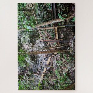 Handgefertigter Dschungelweg Puzzle