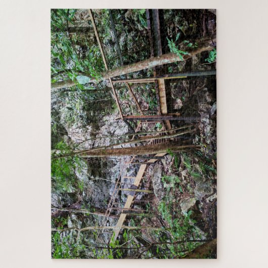 Handgefertigter Dschungelweg Puzzle (Vertikal)