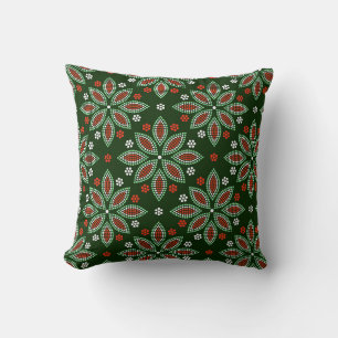 Handgefertigter Punkt-Mandala-Blumenmuster-Stil Kissen