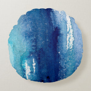 handgefertigter shabby abstrakt Hintergrund mit Wa Rundes Kissen