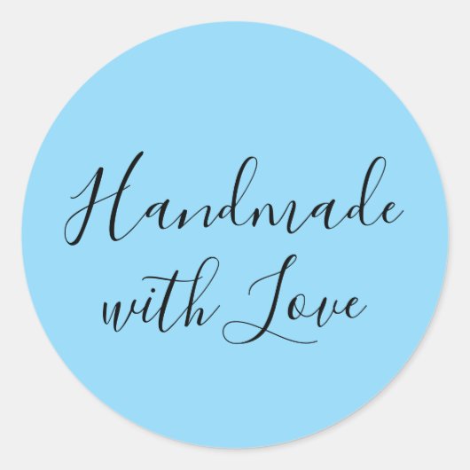 Handgefertigter Sticker mit Liebe (Vorderseite)