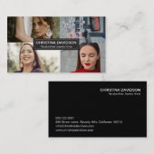 Handgefertigtes jüdisch-künstlerisches Foto Visitenkarte (Vorne/Hinten)