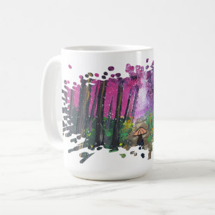 Handgefertigtes Kunstwerk - Allein unterwegs Kaffeetasse