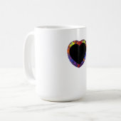     Handgefertigtes Kunstwerk – Hund am Wasserfall Kaffeetasse (Vorderseite Links)