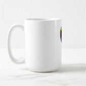     Handgefertigtes Kunstwerk – Hund am Wasserfall Kaffeetasse (Links)