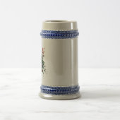 Handgefertigtes Kunstwerk - Orangenbäume Bierglas (Mittel)