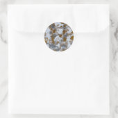 handgefertigtes Kunstwerk Runder Aufkleber (Tasche)