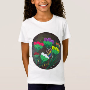 Handgefertigtes Kunstwerk - Schmetterlingsblüte T-Shirt