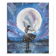 Handgefertigtes Kunstwerk - Tanz mit dem Mond 
