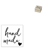 Handgefertigtes mit Herz Gummistempel (Stempel)