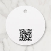 Handgefertigtes mit Liebe QR-Code-Preisanhänger Geschenkanhänger (Rückseite)