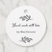 Handgefertigtes mit Liebe QR-Code-Preisanhänger Geschenkanhänger (Vorderseite)