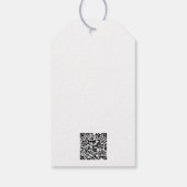 Handgefertigtes mit Liebe QR-Code Produkt Preissch Geschenkanhänger (Rückseite)
