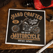 Handgefertigtes Motorrad Serviette