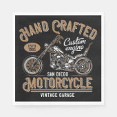 Handgefertigtes Motorrad Serviette (Vorderseite)
