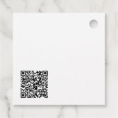 Handgefertigtes QR-Code-Botanik-Preisschild mit Li Geschenkanhänger (Rückseite)