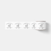 Handgefertigtes Script-Logo mit individuellem Schn Ripsband (Vorderseite)