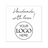 Handgefertigtes Skript-Geschäftslogo mit Liebe Permastempel (Design)