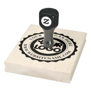 Handgefertigtes Website-Geschäft-Logo Maßgeschneid Gummistempel