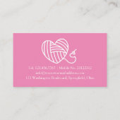 Handgeflecht aus Knetgewebe Visitenkarte (Rückseite)