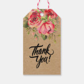 Handgeflochtenes Papier aus Aquarellfarben, rosa B Geschenkanhänger (Rückseite)