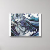 Handgegossene Acryldesign 12 x 12 Print-Leinwand Leinwanddruck (Vorderseite)