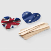 Handgehaltene Lüfter - australische Flagge Fächer (Non-assembled)